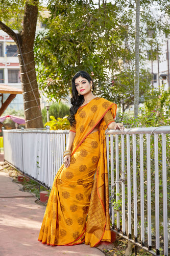 Solide Fashion Soft Cotton Saree