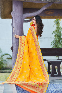 Heavy Looked Soft Semi Silk Saree