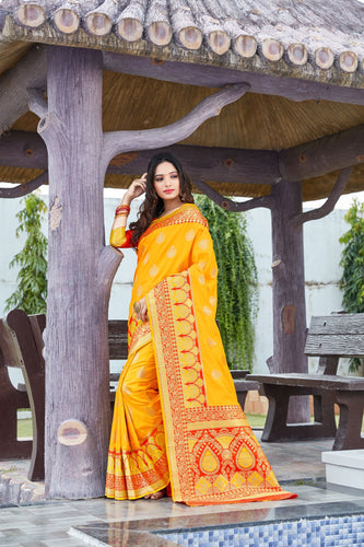 Heavy Looked Soft Semi Silk Saree