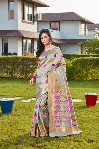 Heavy Looked Soft Semi Silk Saree