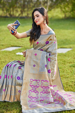 Heavy Looked Soft Semi Silk Saree