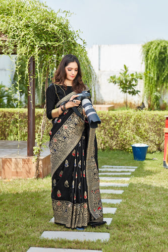 Heavy Looked Soft Semi Silk Saree