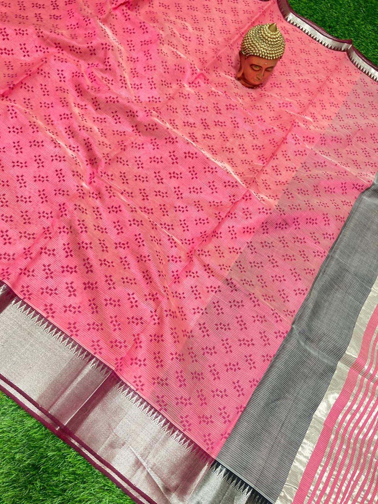 PRINTED MANGALAGIRI PATTU SAREE