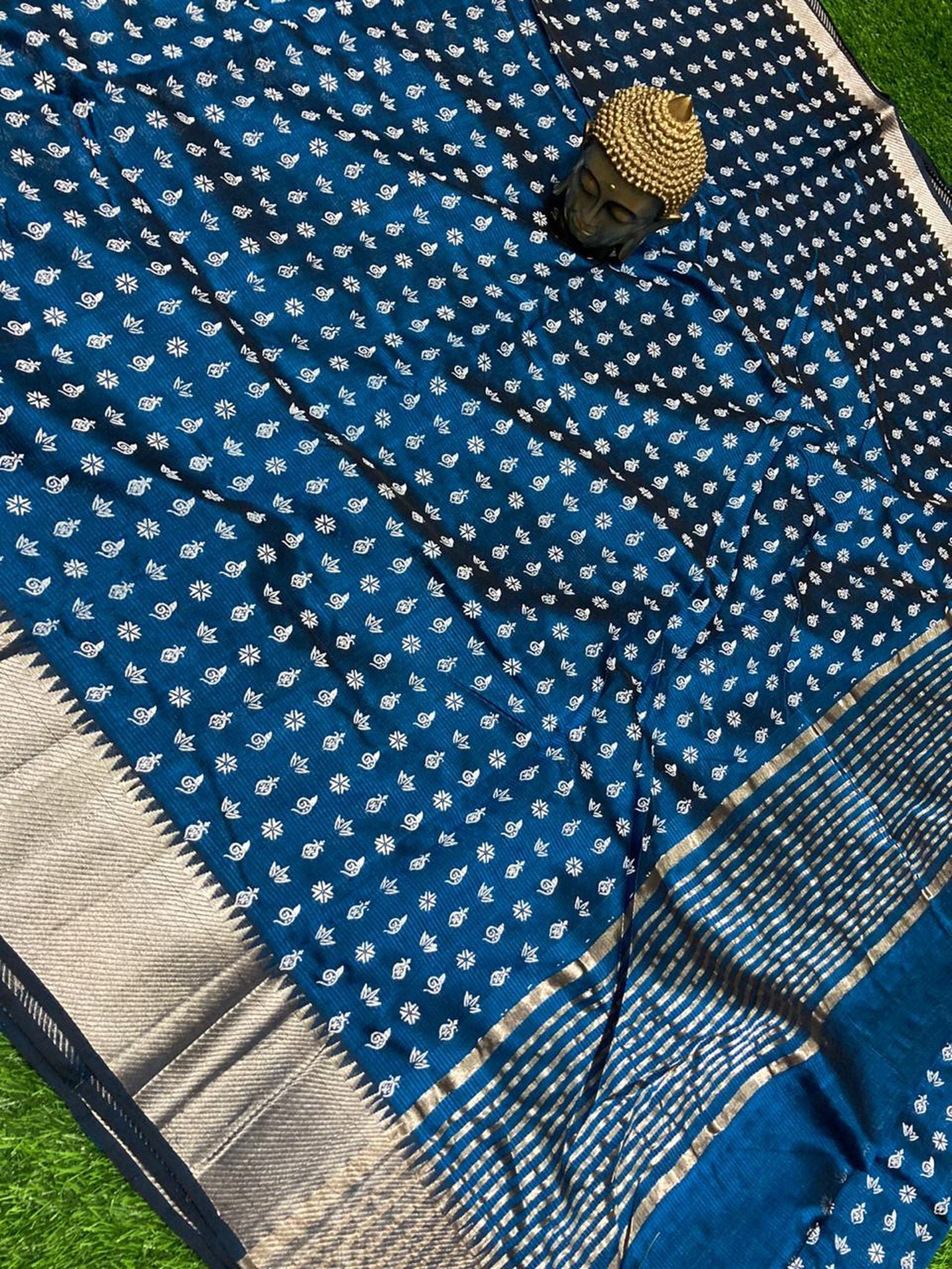 PRINTED MANGALAGIRI PATTU SAREE