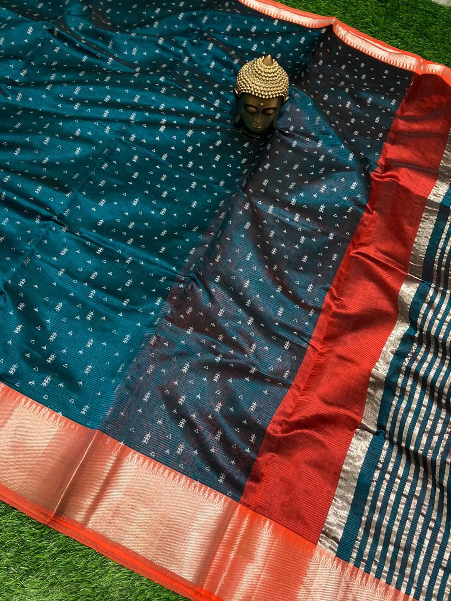 PRINTED MANGALAGIRI PATTU SAREE