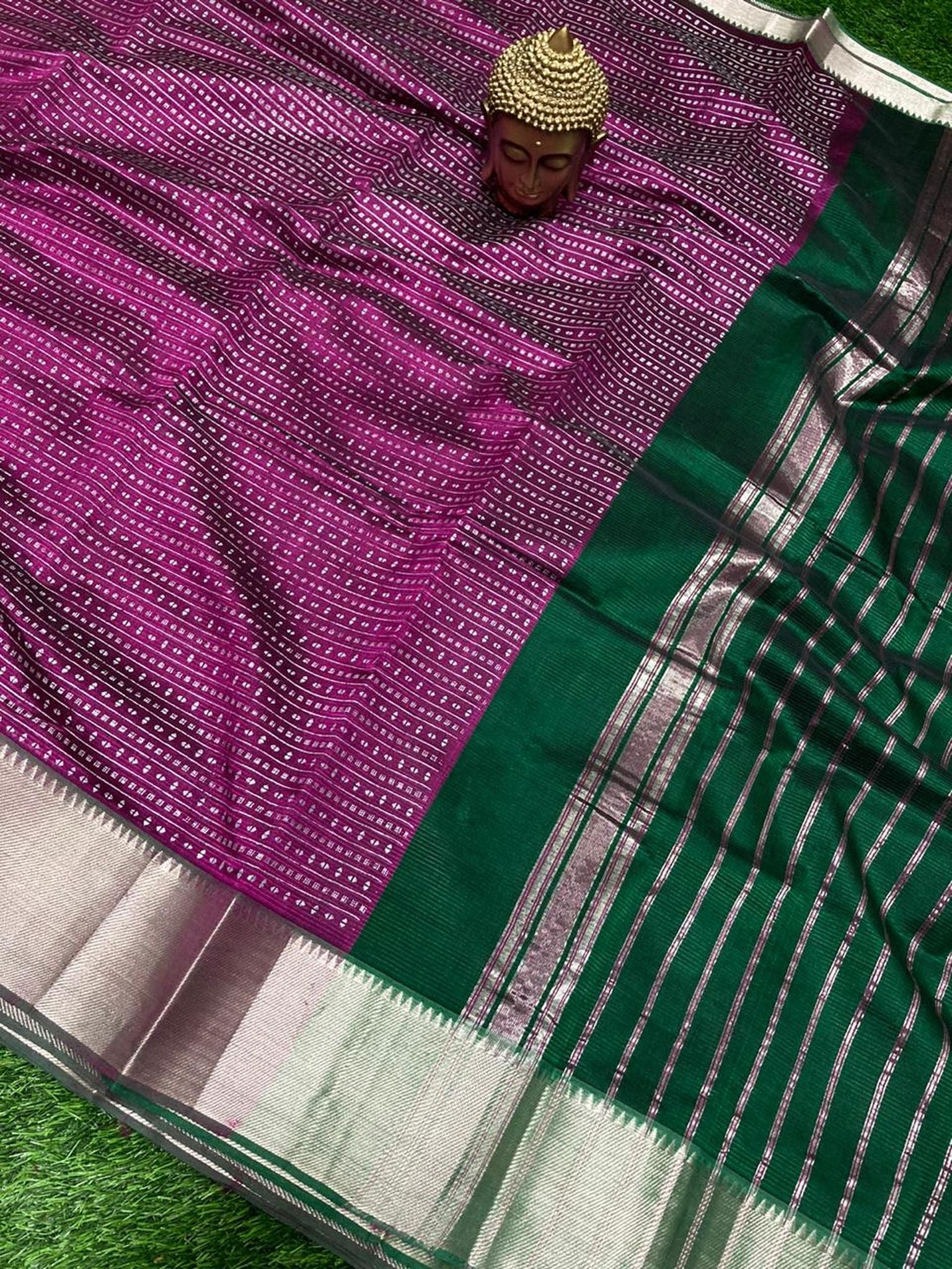 PRINTED MANGALAGIRI PATTU SAREE