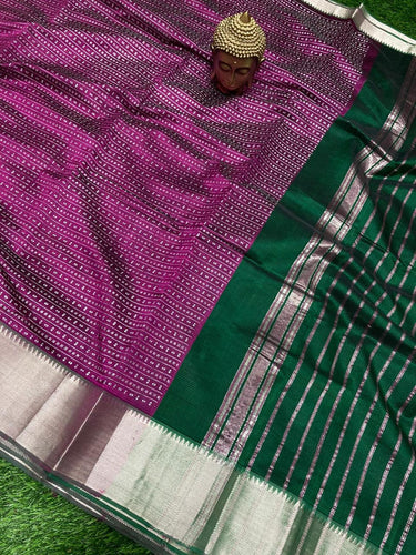 PRINTED MANGALAGIRI PATTU SAREE