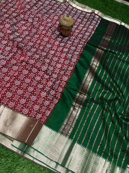 PRINTED MANGALAGIRI PATTU SAREE