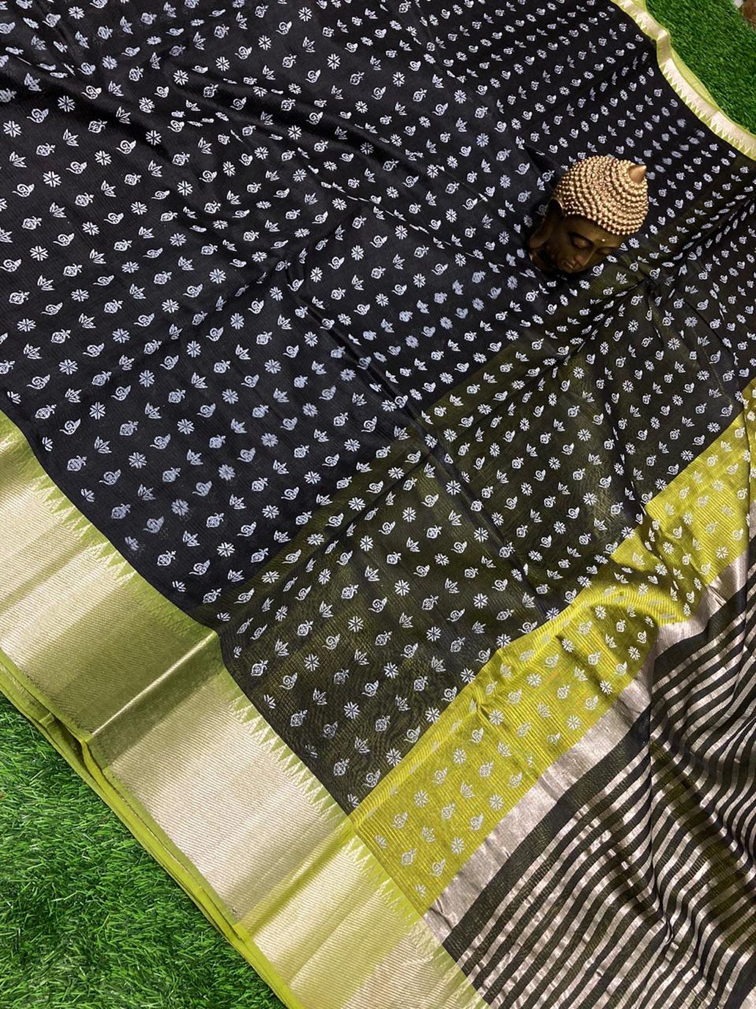 PRINTED MANGALAGIRI PATTU SAREE