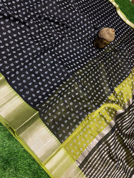 PRINTED MANGALAGIRI PATTU SAREE