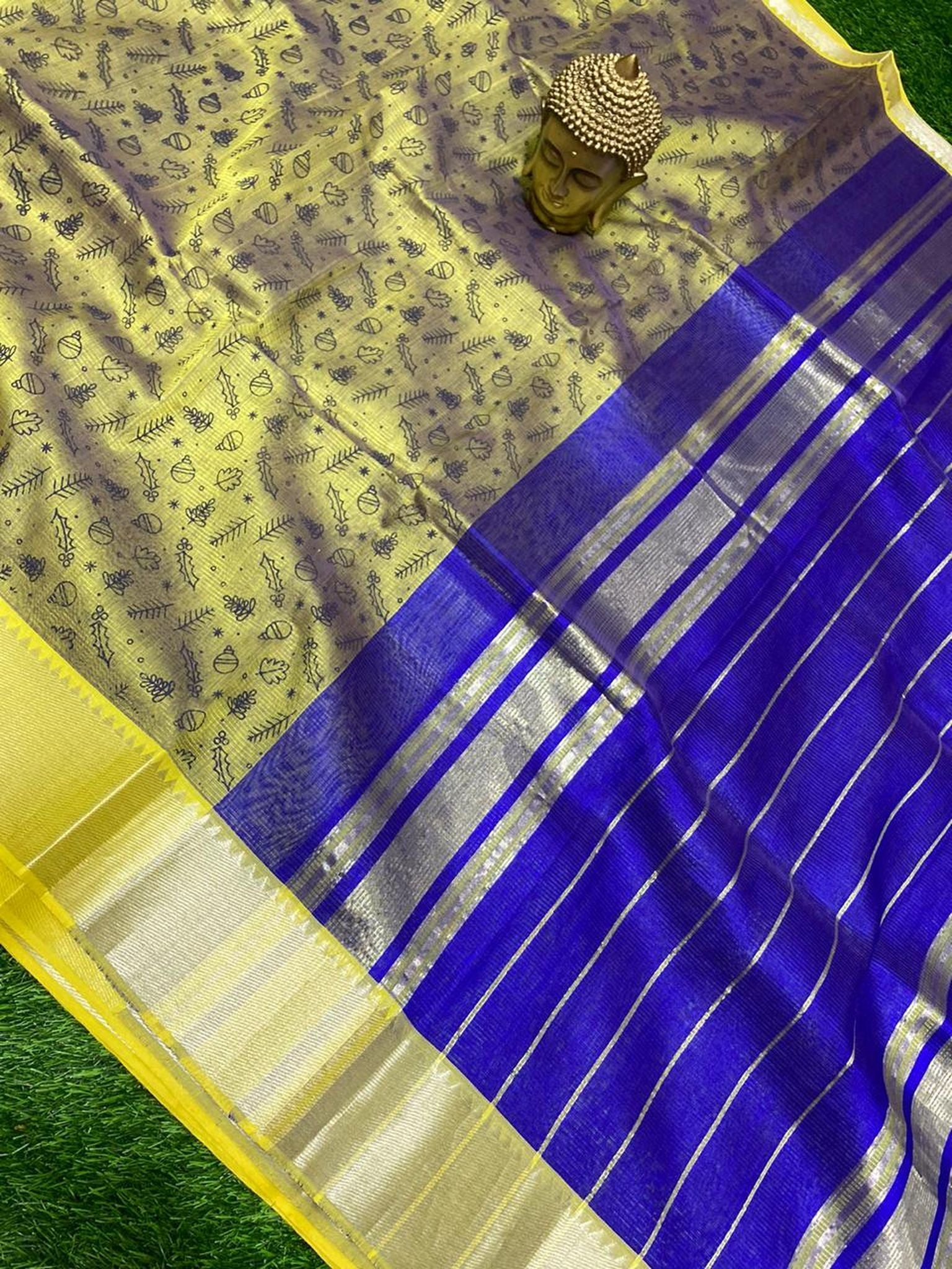 PRINTED MANGALAGIRI PATTU SAREE