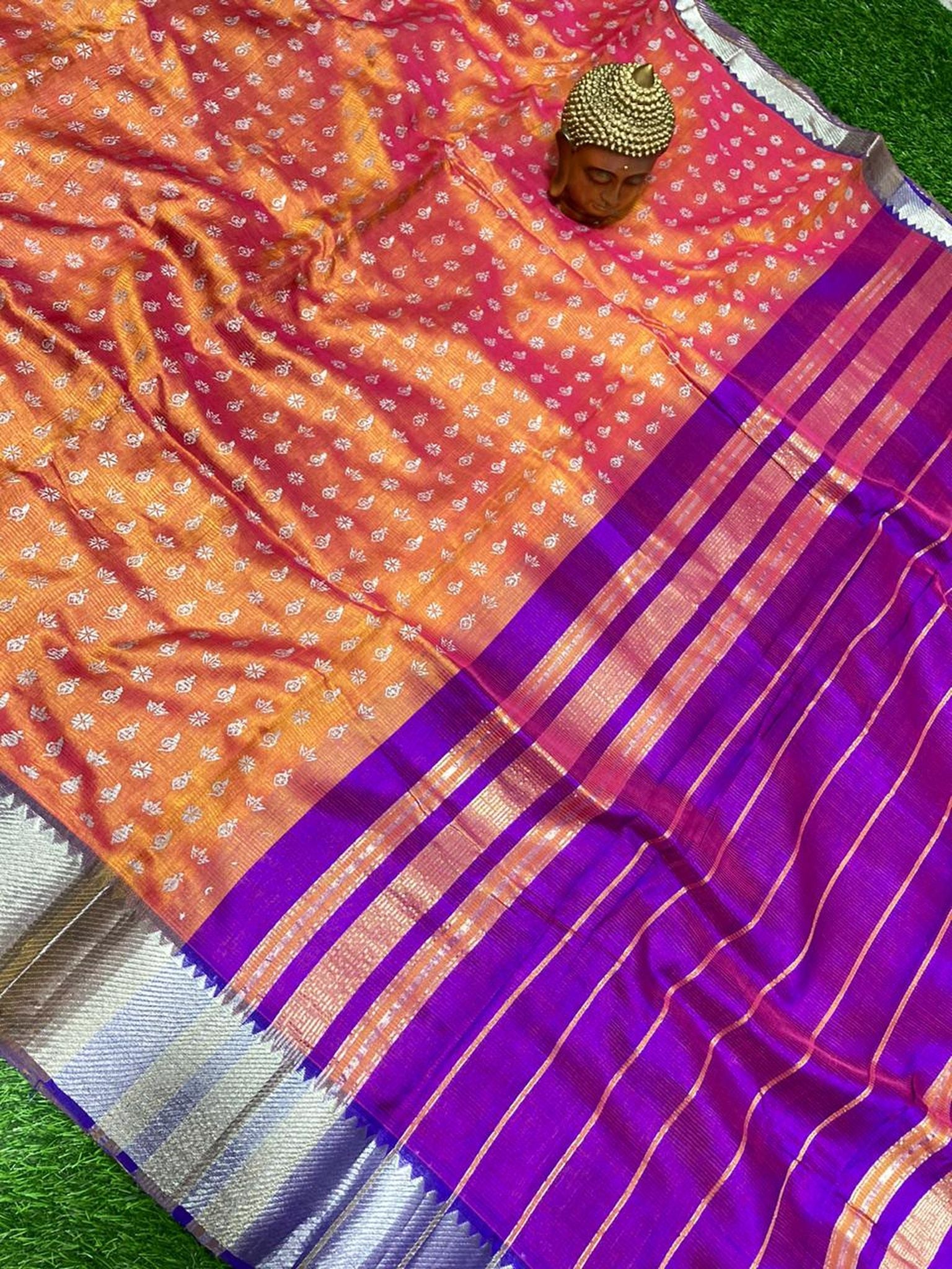PRINTED MANGALAGIRI PATTU SAREE