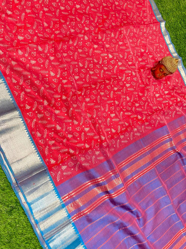 PRINTED MANGALAGIRI PATTU SAREE