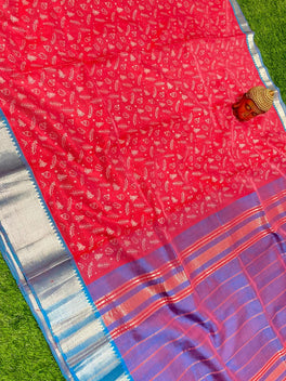 PRINTED MANGALAGIRI PATTU SAREE