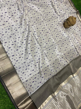 PRINTED MANGALAGIRI PATTU SAREE