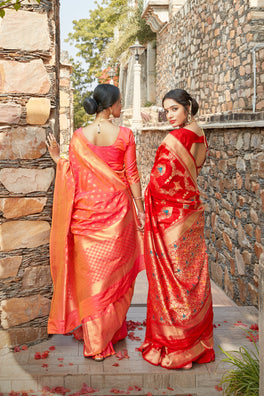 Glory Blended Silk Woven Kanjivaram Saree