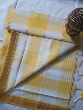 MANGALAGIRI CHECKED COTTON SAREE