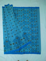 Load image into Gallery viewer, Printed Mangalagiri Cotton Sarees With Contrast Border
