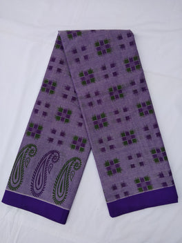 Printed Mangalagiri Cotton Sarees With Contrast Border