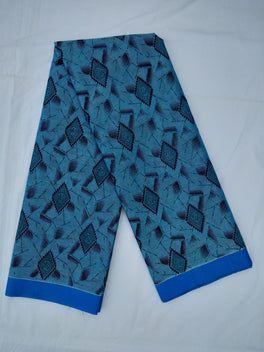 Printed Mangalagiri Cotton Sarees With Contrast Border