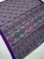 Load image into Gallery viewer, Printed Mangalagiri Cotton Sarees With Contrast Border