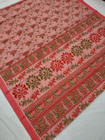 Load image into Gallery viewer, Printed Mangalagiri Cotton Sarees With Contrast Border