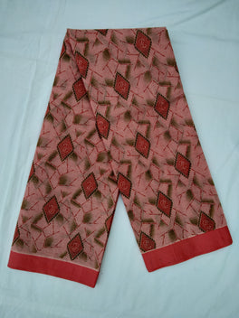 Printed Mangalagiri Cotton Sarees With Contrast Border