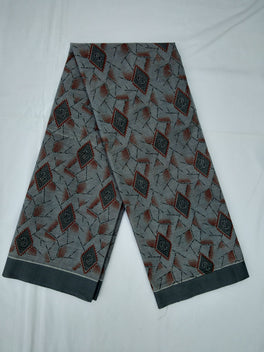 Printed Mangalagiri Cotton Sarees With Contrast Border