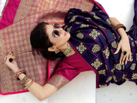 Load image into Gallery viewer, Semi Silk Designer Saree