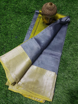SEMI SILK MANGALAGIRI KANCHI BORDER SAREE