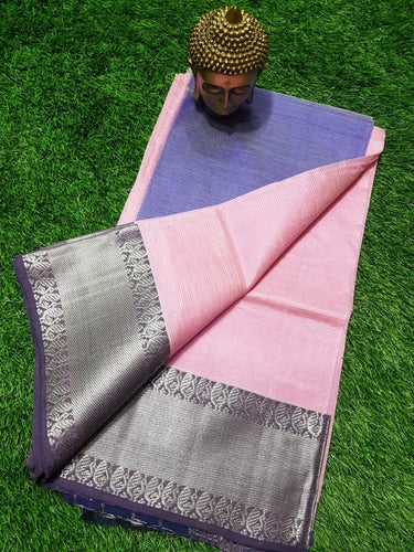 SEMI SILK MANGALAGIRI KANCHI BORDER SAREE