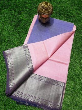 SEMI SILK MANGALAGIRI KANCHI BORDER SAREE