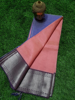 SEMI SILK MANGALAGIRI KANCHI BORDER SAREE