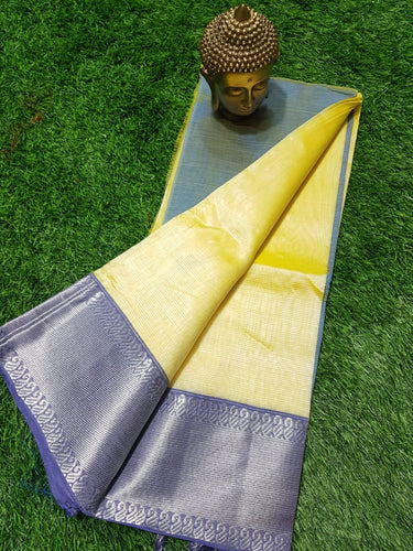 SEMI SILK MANGALAGIRI KANCHI BORDER SAREE