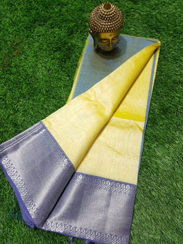 SEMI SILK MANGALAGIRI KANCHI BORDER SAREE