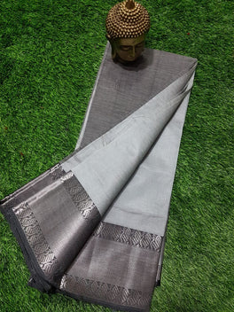 SEMI SILK MANGALAGIRI KANCHI BORDER SAREE