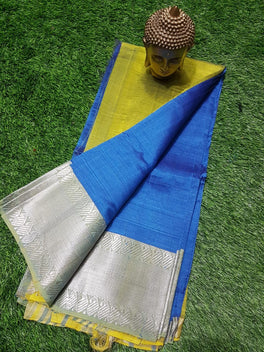 SEMI SILK MANGALAGIRI KANCHI BORDER SAREE