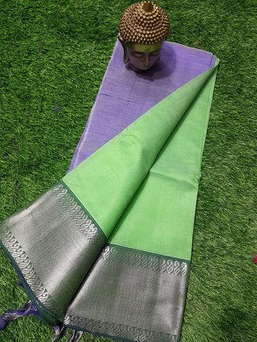 SEMI SILK MANGALAGIRI KANCHI BORDER SAREE