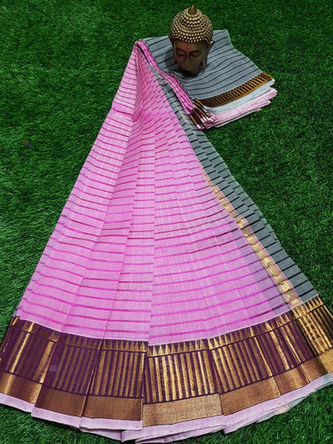 MANGALAGIRI PATTU BIG BORDER DORIA SAREE