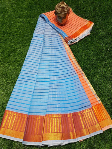 MANGALAGIRI PATTU BIG BORDER DORIA SAREE