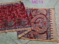 Load image into Gallery viewer, Kalamkari Pure Cotton Natural Dye Organic Handpaint Saree