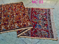 Load image into Gallery viewer, Kalamkari Pure Cotton Natural Dye Organic Handpaint Saree