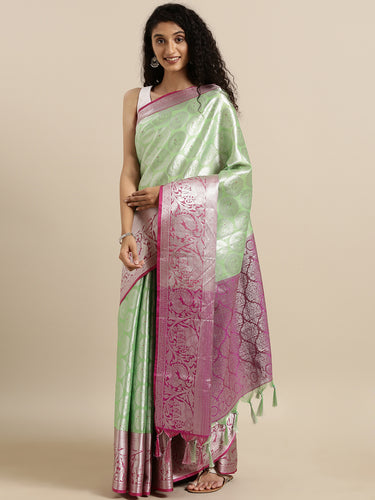 Charvi Attractive Kora Muslin Silk Women's Sarees