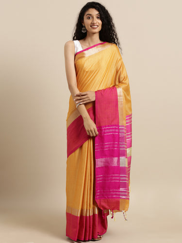 Attractive Stylish Linen Women Sarees