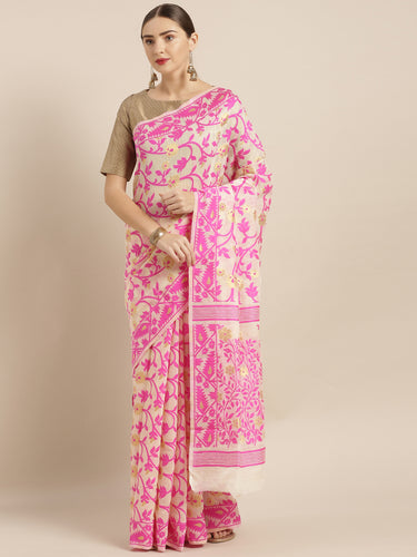 Elite Jamdani Cotton Silk Women's Sarees