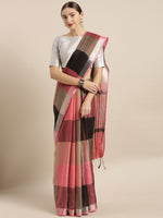 Load image into Gallery viewer, Tanya Adorable Linen Checkered Women's Sarees