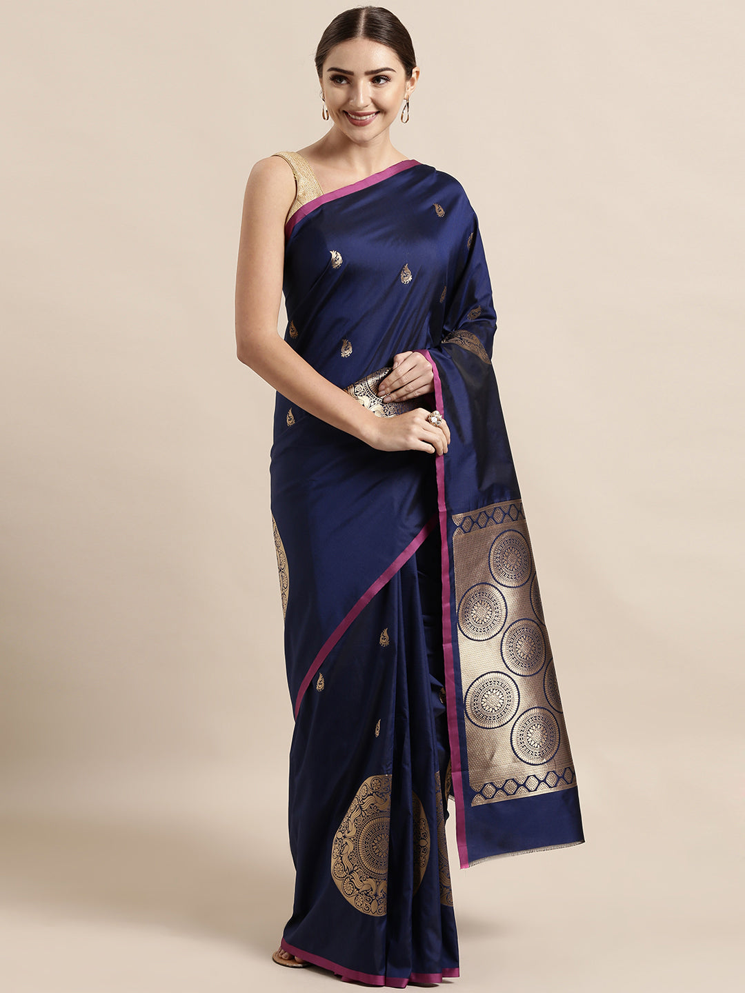 Trendy Attractive Kanchi Style Banarsi Silk Women's Saree