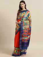 Load image into Gallery viewer, New Attractive Linen Kalamkari Saree