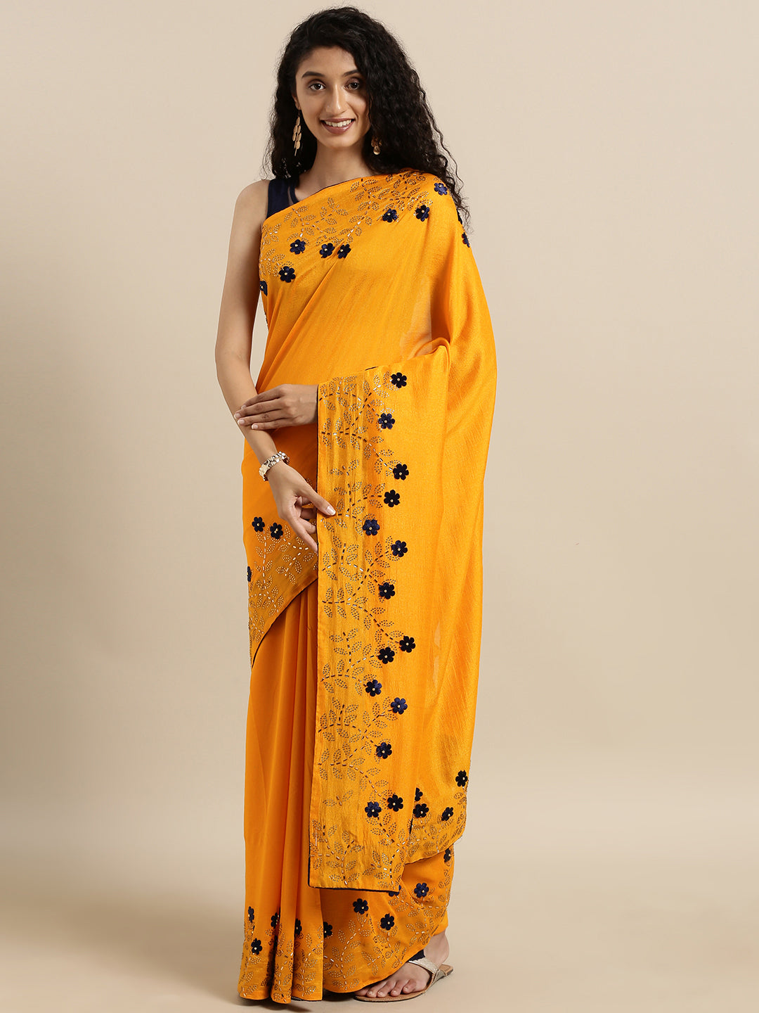 Charvi Attractive Vichitra Silk Saree