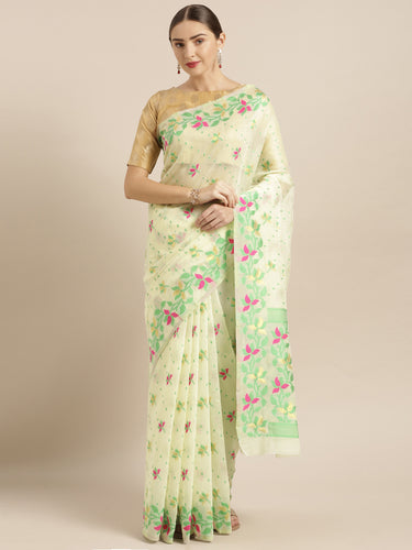 Elite Jamdani Cotton Silk Women's Sarees